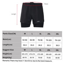 Load image into Gallery viewer, Men&#39;s 2-in-1 Running Shorts Quick Drying Breathable Active Training Exercise Jogging Cycle Shorts
