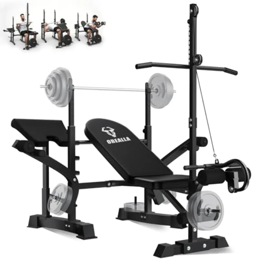 Adjustable Weight Bench Press Set