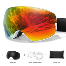 Load image into Gallery viewer, Men Women Outdoor Sports Ski goggles Anti-fog Snowboarding Snowmobile Glasses
