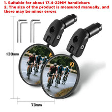 Load image into Gallery viewer, Universal Bicycle Mirror Rearview Adjustable Rotate Wide-Angle
