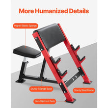 Load image into Gallery viewer, Adjustable Weight Bench with Integrated Bar Holders for Home Gym
