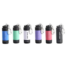 Load image into Gallery viewer, Led micro pocket flashlight portable USB rechargeable keychain flashlight waterproof home Outdoor Hiking
