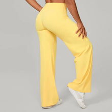 Load image into Gallery viewer, Women's New Pilates Straight Leg  Pants Hip Lifting Tight Fitting Wide Leg Pants
