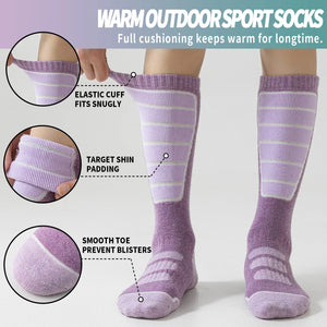 3 Pairs of Merino Wool Ski Socks