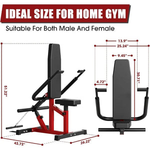 Seated Dip Machine Plate Loaded- Tricep Dip Press Machine with Cable Bar for Biceps Chest Training