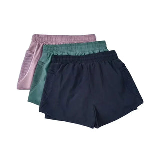 Summer sports shorts, women's loose casual anti-walking, light speed drying, high-waisted running,