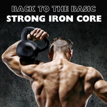Load image into Gallery viewer, 5-80 lbs Cast Iron Kettlebell
