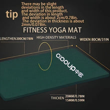 Load image into Gallery viewer, 15/20mm Thick NBR Yoga Mat Moisture proof
