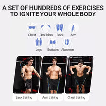 Load image into Gallery viewer, 10-14pcs/Set Pull Rope Bodybuilding Resistance Bands Set Multi-function Tensioner
