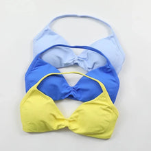 Load image into Gallery viewer, Strappy Bra Gym Top Women High Support Thin Strap Halter Sports Seamless Bras Workout Yoga Tank Tops
