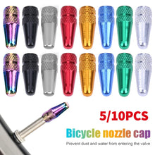 Load image into Gallery viewer, 5/10PCS Bicycle Tire Valve Cap Aluminum High Pressure Caps
