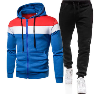 2024 Spring and Autumn New Men's Inkjet Printed Hoodie and Pants