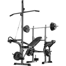Load image into Gallery viewer, 600lbs 6 in 1 Adjustable  Weight Bench Set with Leg Extension and Leg Curl MultiFunction
