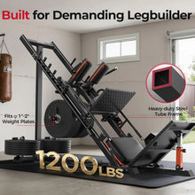 Load image into Gallery viewer, FEIERDUN 3‑in‑1 Leg Press Hack Squat Machine with Ultra-Quiet Pulley System
