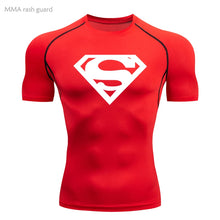 Load image into Gallery viewer, Sports Compression Shirt Men's T-Shirt Short Sleeve Quick Dry Summer Fitness Top Bodybuilder T-shirt Running
