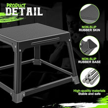 Load image into Gallery viewer, Metal Plyometric Jumping Box 12 Inch with 17 * 13 Inch
