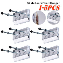 Load image into Gallery viewer, Skateboard Wall Hanger Wall Mount Skateboard Storage Holder
