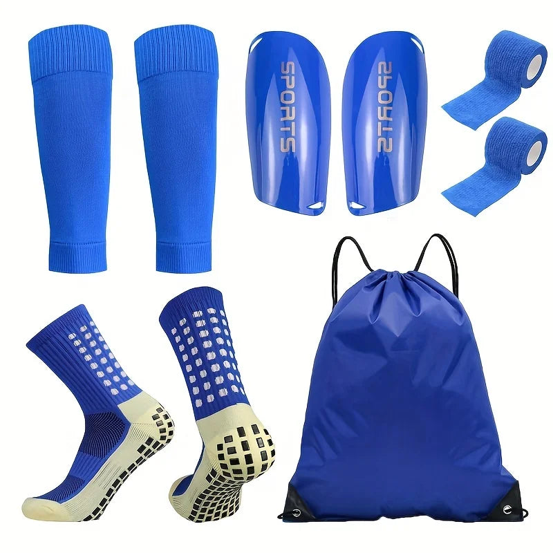 5-Piece Football Equipment Men's and Women's Silicone Grip Football Socks