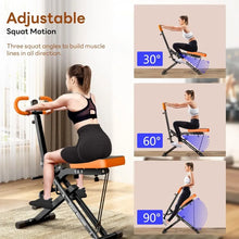 Load image into Gallery viewer, SogesPower Squat Machine for Home Gym, Squat Rowing Machine
