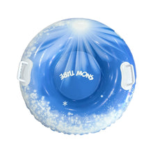 Load image into Gallery viewer, Adult Inflatable Snow Tube, Thickened Heavy-Duty Hard-Bottom Snow Sled with Handles

