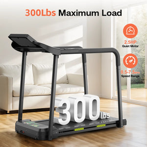 Walking Pad Treadmill for Senior, Foldable Exercise Treadmill with Stable and Safe Structural Design