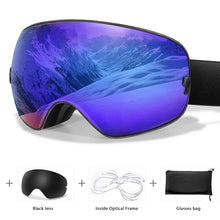 Load image into Gallery viewer, Men Women Outdoor Sports Ski goggles Anti-fog Snowboarding Snowmobile Glasses
