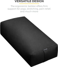 Load image into Gallery viewer, Rectangular Cotton Yoga Bolster with Removable Cover

