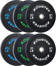 Load image into Gallery viewer, Weight Plate, High Bounce Bumper Weight Plate with Steel Insert Strength Training Weight Lifting
