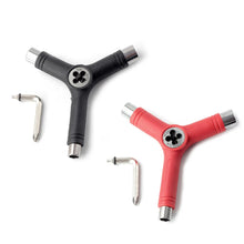 Load image into Gallery viewer, Multi-Function Skateboard Tools T Type Skate Scooter Skateboard Tools Kick Scooter Mini L Wrench Set Assemble Adjusting Tool Kit

