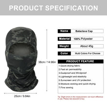 Load image into Gallery viewer, Camouflage Balaclava Hat Cycling Full Face Mask Outdoor Sports Hunting Hiking
