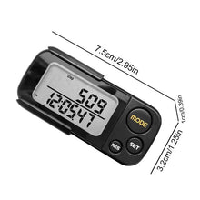 Load image into Gallery viewer, Mini Step Counter Walking 3D Digital Pedometer
