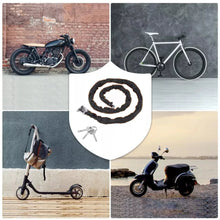 Load image into Gallery viewer, 3.28FT Heavy Duty Motorcycle Bike Bicycle Chain Lock Anti-theft Padlock Security
