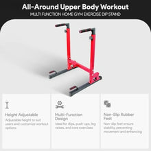 Load image into Gallery viewer, Steel Frame Dip Station with Adjustable Height
