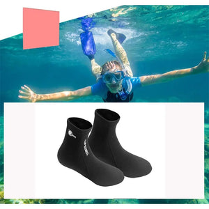 Neoprene Diving Socks Anti-Slip Warm Wetsuit Socks for Men Women 2MM Flexible Surfing Booties for Swimming