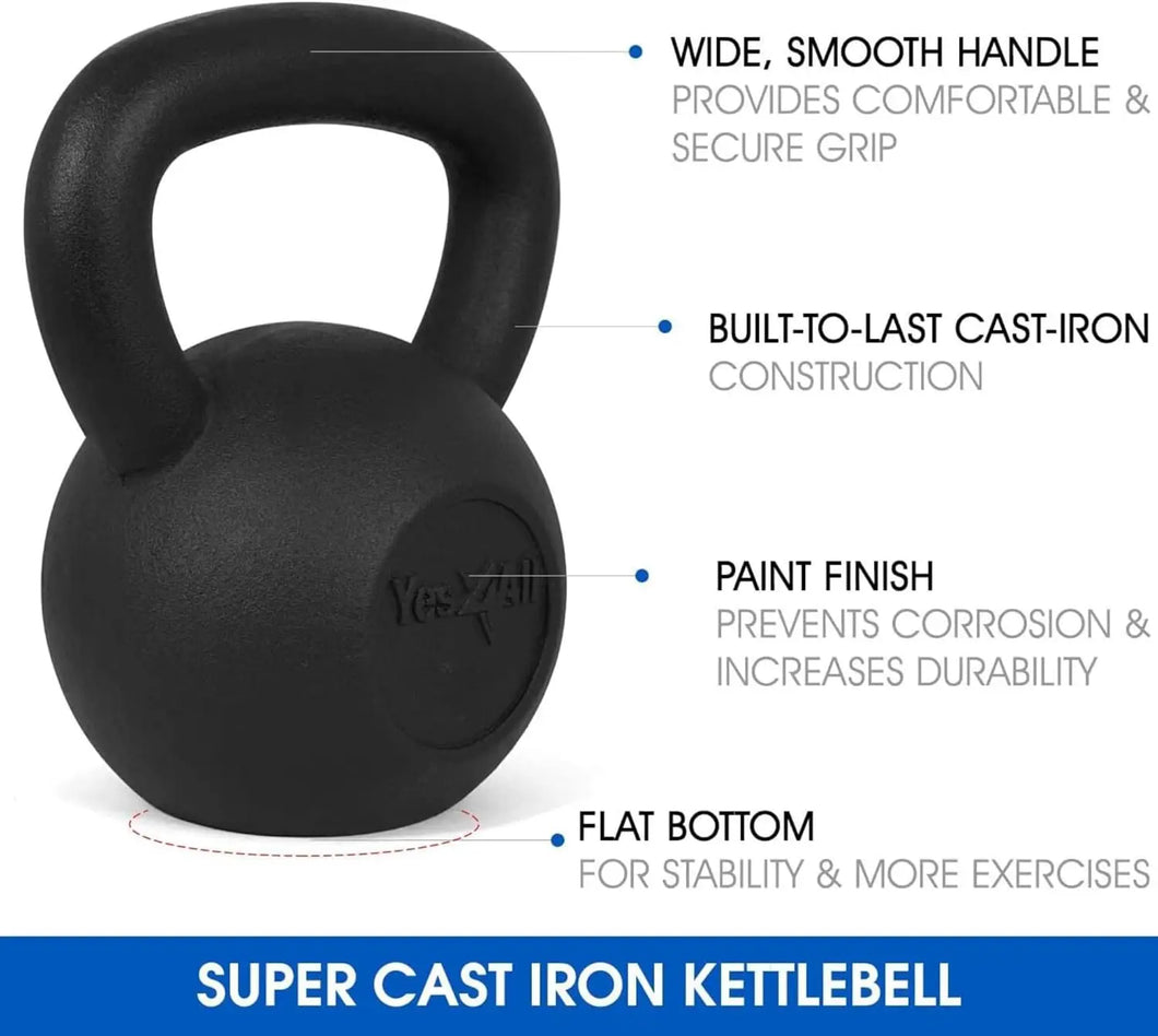 5-80 lbs Cast Iron Kettlebell