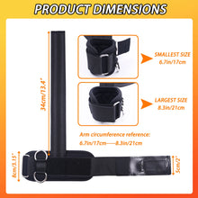Load image into Gallery viewer, Wrist cuffs with Double D Rings for Weightlifting,
