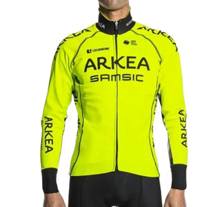 Winter Cycling Pro Team Arkea Samsic Fluorescent Color Jacket