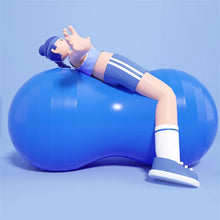Load image into Gallery viewer, 1 Piece Thickened PVC Capsule Yoga Ball Explosion-Proof Peanut Yoga Ball
