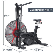 Load image into Gallery viewer, leikefitness Fan Exercise Bike Upright AirBike
