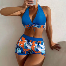 Load image into Gallery viewer, Shorts Bikinis Set  High Waist Swimsuit Women Swimwear
