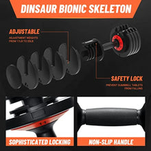 Load image into Gallery viewer, 25/55 lbs Pair Adjustable Dumbbell Fast Adjust Dumbbell Weight for Exercises
