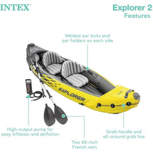 Load image into Gallery viewer, Intex 68307EP Explorer K2 Inflatable Kayak Set
