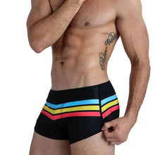 Load image into Gallery viewer, Mens Swimsuit Swim Trunks Strip Swimwear
