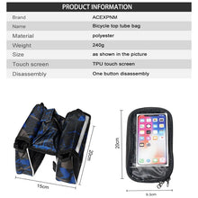 Load image into Gallery viewer, 2025 Bicycle Pannier Top Front Tube Frame Bag

