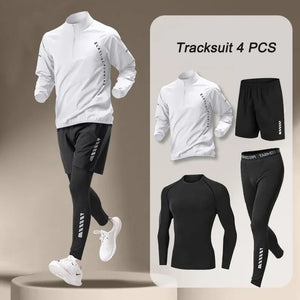 2025 Spring Men's Quick Dry Jacket Suit 1-4 piece Outdoor Fitness Running Sets