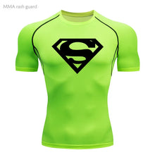 Load image into Gallery viewer, Sports Compression Shirt Men's T-Shirt Short Sleeve Quick Dry Summer Fitness Top Bodybuilder T-shirt Running
