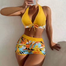 Load image into Gallery viewer, Shorts Bikinis Set  High Waist Swimsuit Women Swimwear
