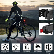 Load image into Gallery viewer, 2PCS USB Rechargeable Bike Light Set Front Light with Taillight
