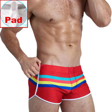 Load image into Gallery viewer, Mens Swimsuit Swim Trunks Strip Swimwear
