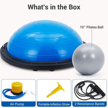 Load image into Gallery viewer, Yoga Balance Ball, 1600 Lbs Inflatable Half Exercise Ball Balance Trainer
